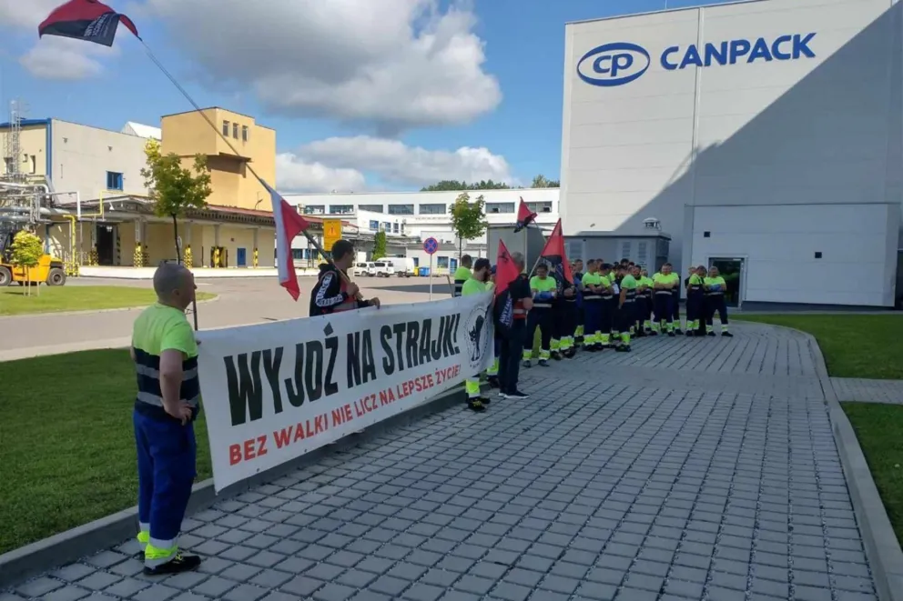Koniec strajku w Canpack FIP - związkowcy porozumieli się z firmą w sprawie podwyżek