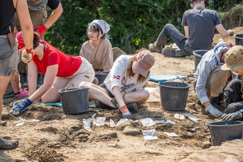 Prace archeologiczne na Górze Zyndrama w Maszkowicach