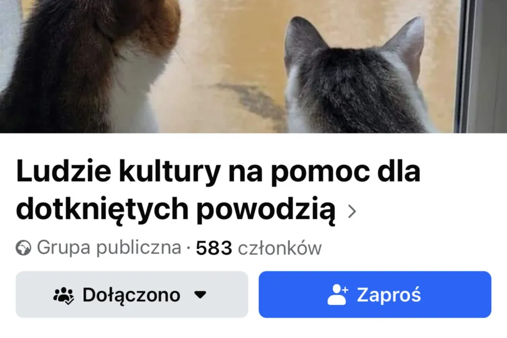 Ludzie kultury na pomoc dotykniętym powodzią