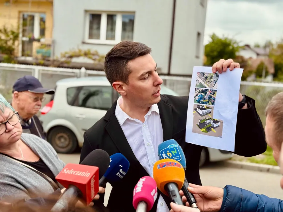 "To nie jest miejsce na kolejny budynek". Mieszkańcy Nowego Sącza kontra deweloper