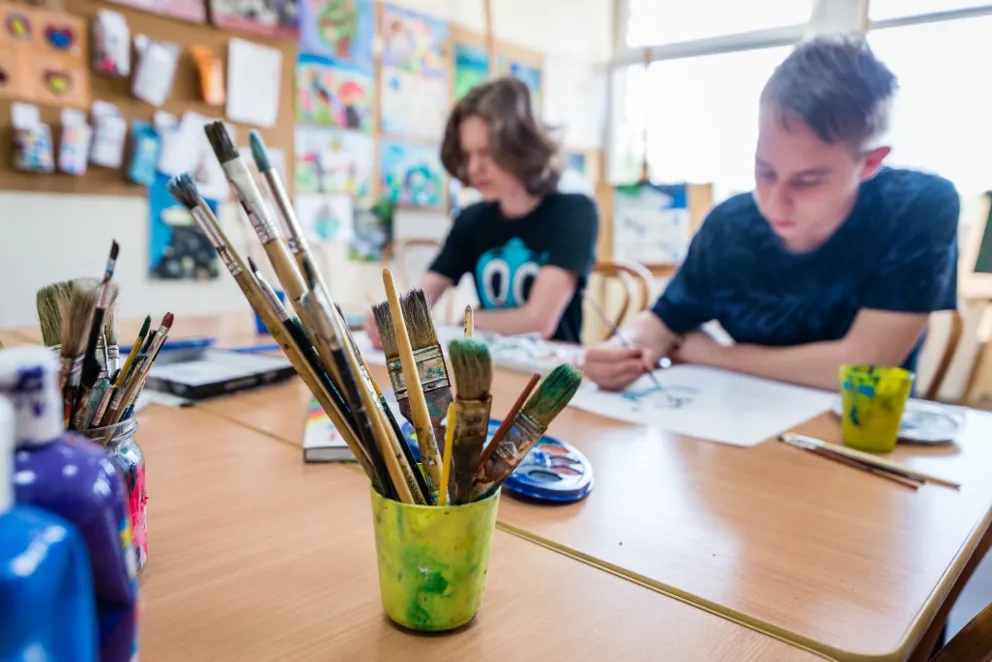 Wystawa prac plastycznych uczestników zajęć artystycznych Klubu Soboniowice