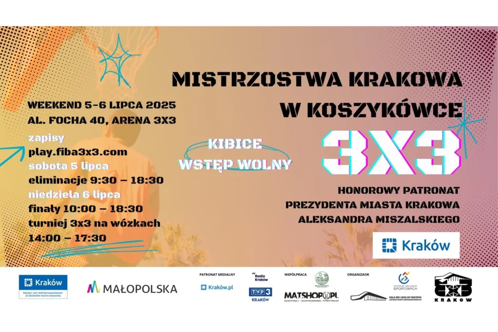 Mistrzostwa Krakowa w koszykówce 3x3 – uliczna koszykówka w rytmie miasta.