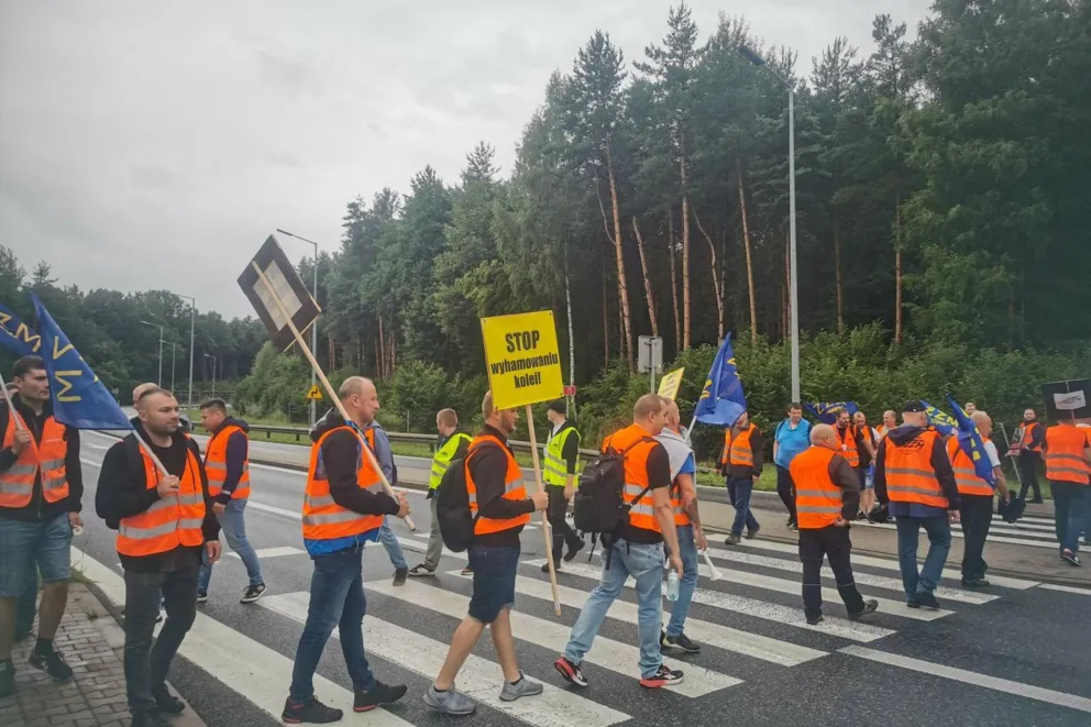 Protest maszynistów. Blokady dróg także w Małopolsce