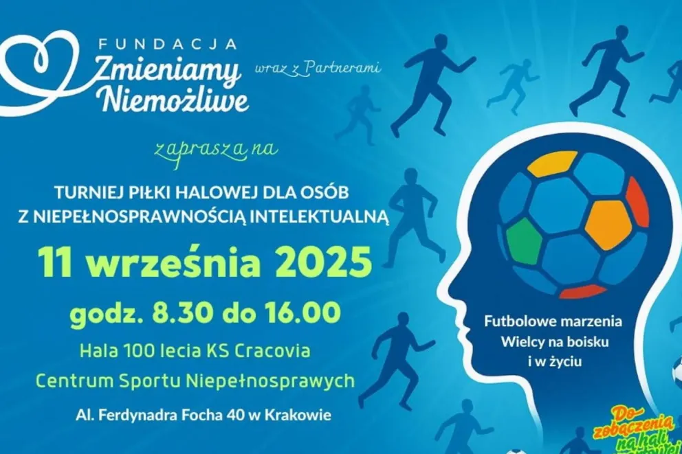 Mecz piłki nożnej osób z niepełnosprawnością intelektualna  już w czwartek  11 września. Kibicować może każdy 