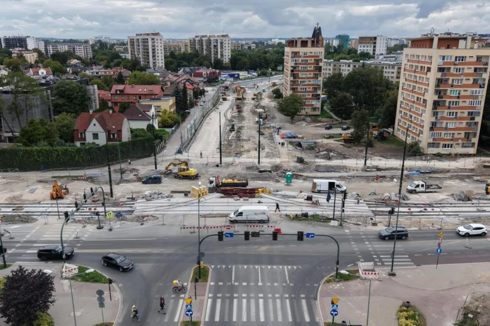 Poważny wypadek na budowie linii tramwajowej do Mistrzejowic w Krakowie
