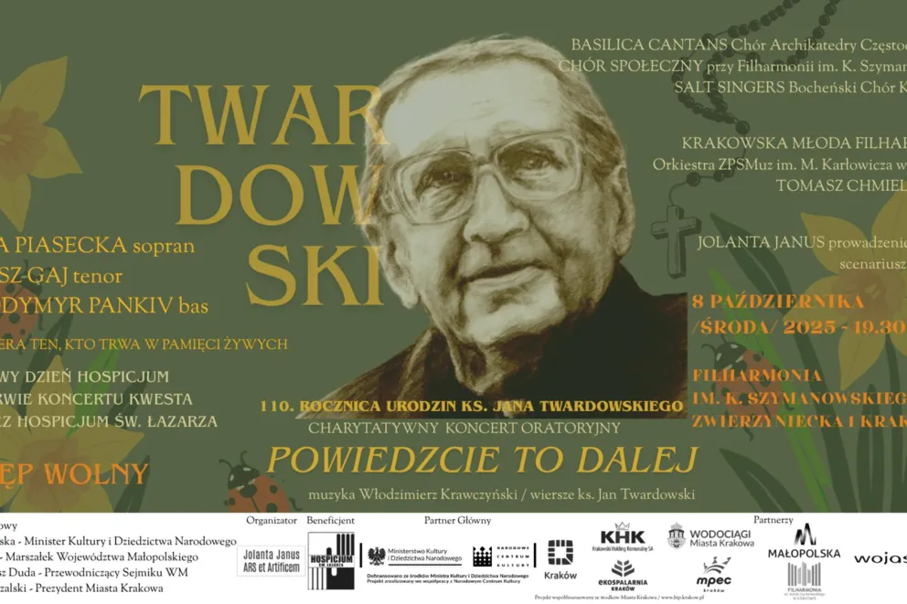 "Powiedzcie to dalej!” - charytatywny koncert oratoryjny dedykowany Księdzu Janowi Twardowskiemu