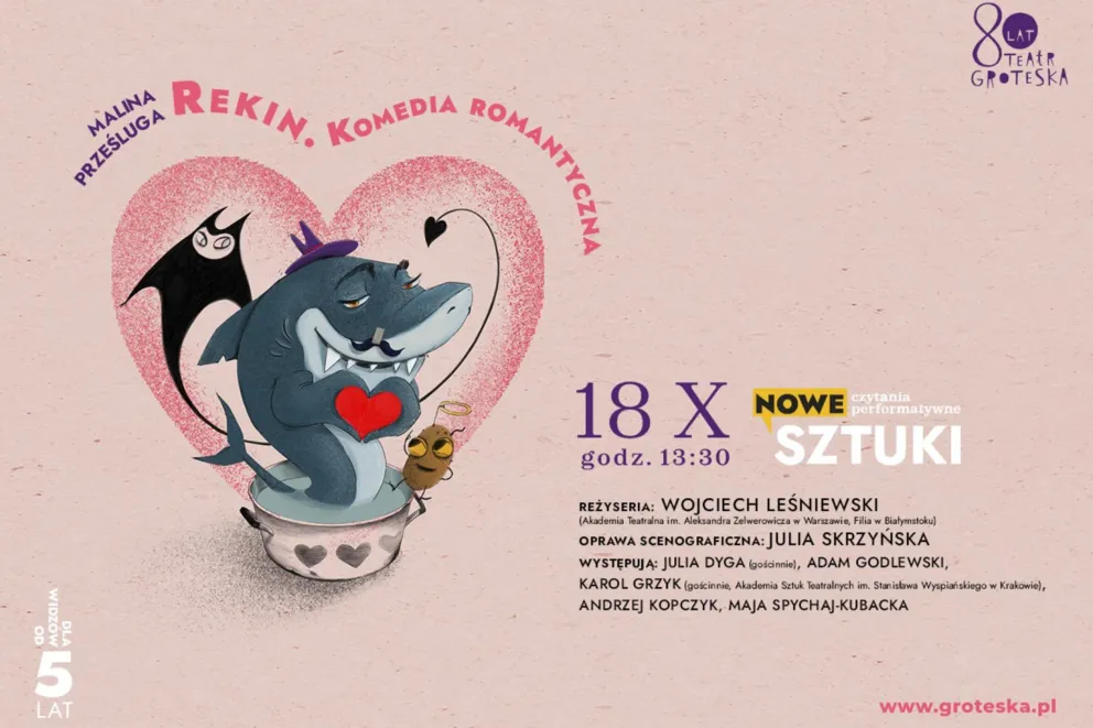 „Rekin. Komedia romantyczna” – czytanie performatywne, które wywróci Twoje wyobrażenia o miłości do góry płetwą!