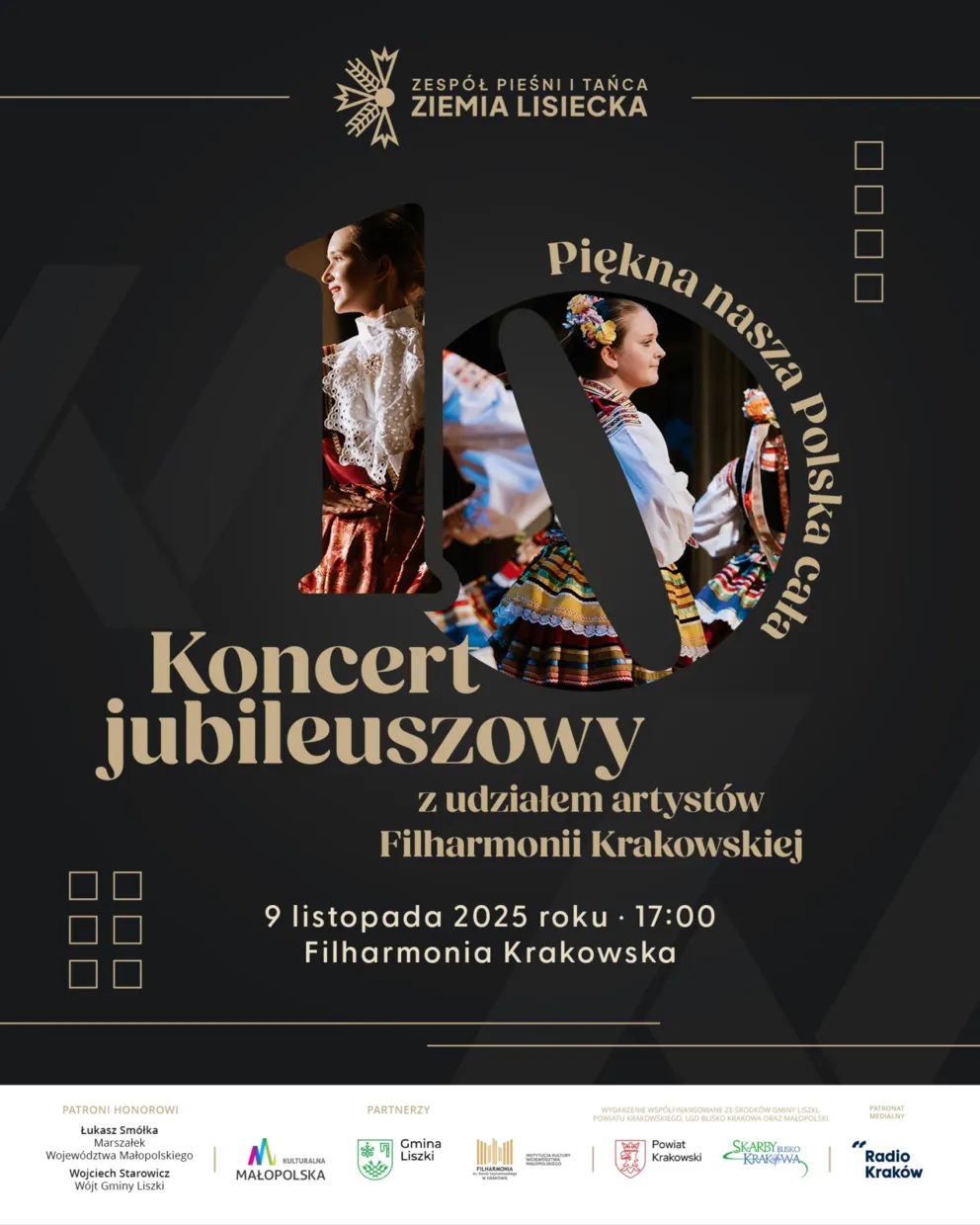 Jubileusz 10-lecia pracy artystycznej Zespołu Pieśni i Tańca "Ziemia Lisiecka"