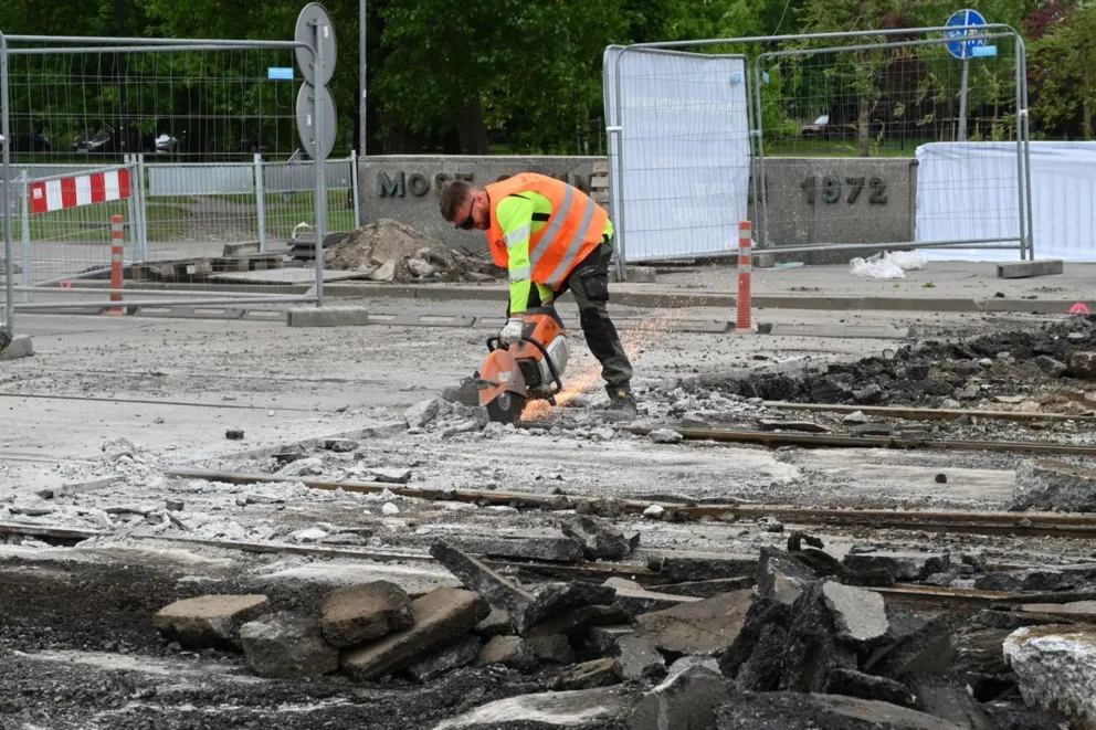 31 października tramwaje wrócą na remontowany most Grunwaldzki. Samochody jeszcze poczekają