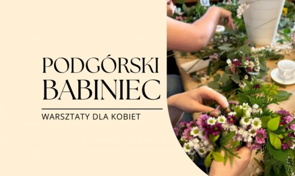 Kompozycje kwiatowe na tamborkach
Cykl:  Podgórski babiniec 