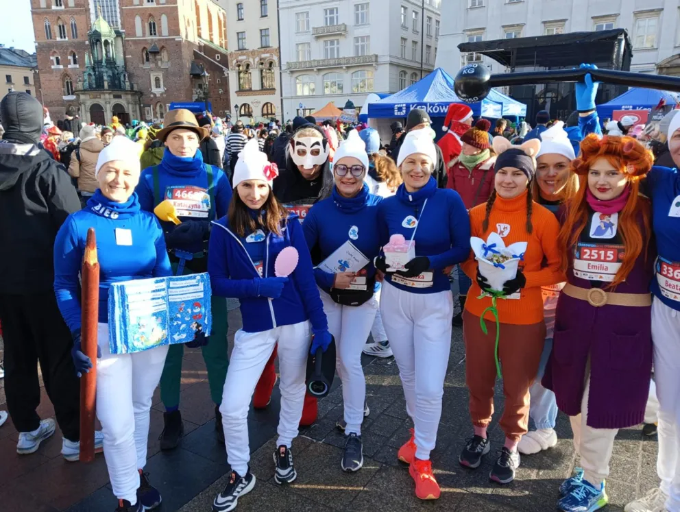 Smurfy też pobiegły... bo "Biegamy Nie Śpimy"