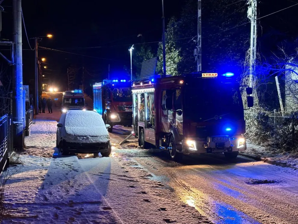 Tragedia w Olkuszu - w pożarze przyczepy zginęła kobieta