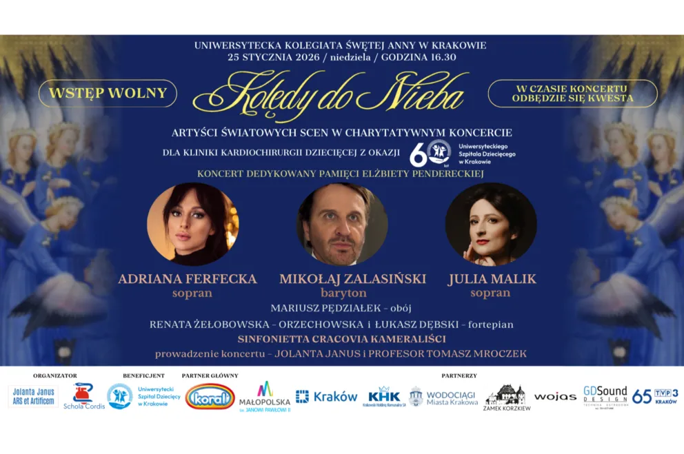 "Kolędy do nieba" - niezwykły koncert charytatywny dedykowany dzieciom z wadami serca