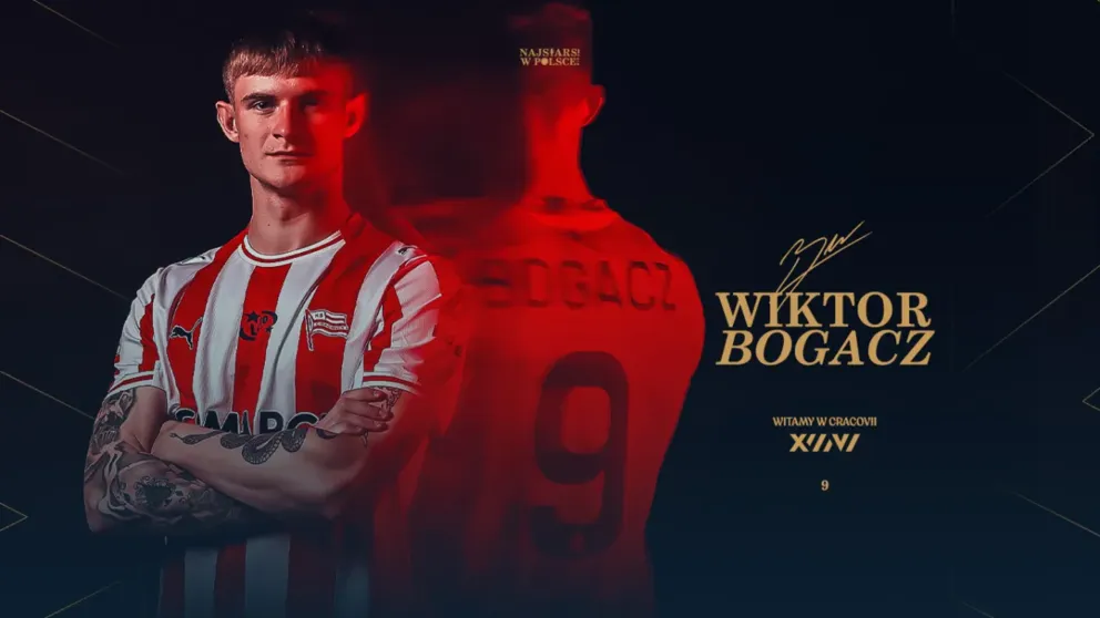 Pasy mają w końcu nowego napastnika. Wiktor Bogacz wypożyczony do Cracovii