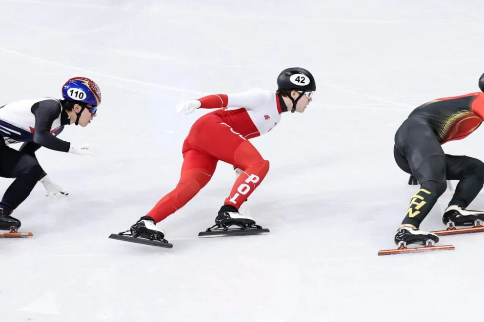 Igrzyska 2026. Polak Felix Pigeon ósmy w wyścigu na 500 m w short tracku 