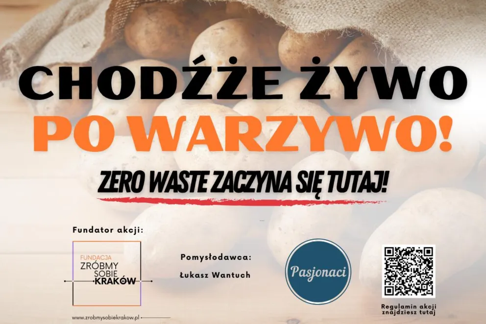 30 ton warzyw za darmo dla Krakowian. Akcja „Chodźże żywo po warzywo” w duchu Zero Waste 