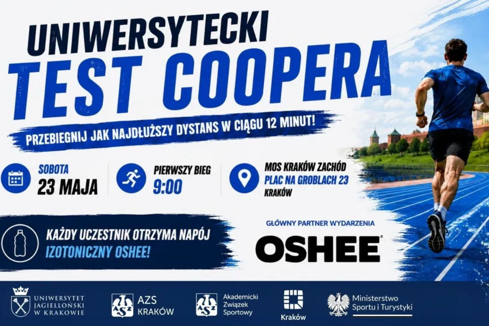 Uniwersytecki Test Coopera już 23 maja w Krakowie!