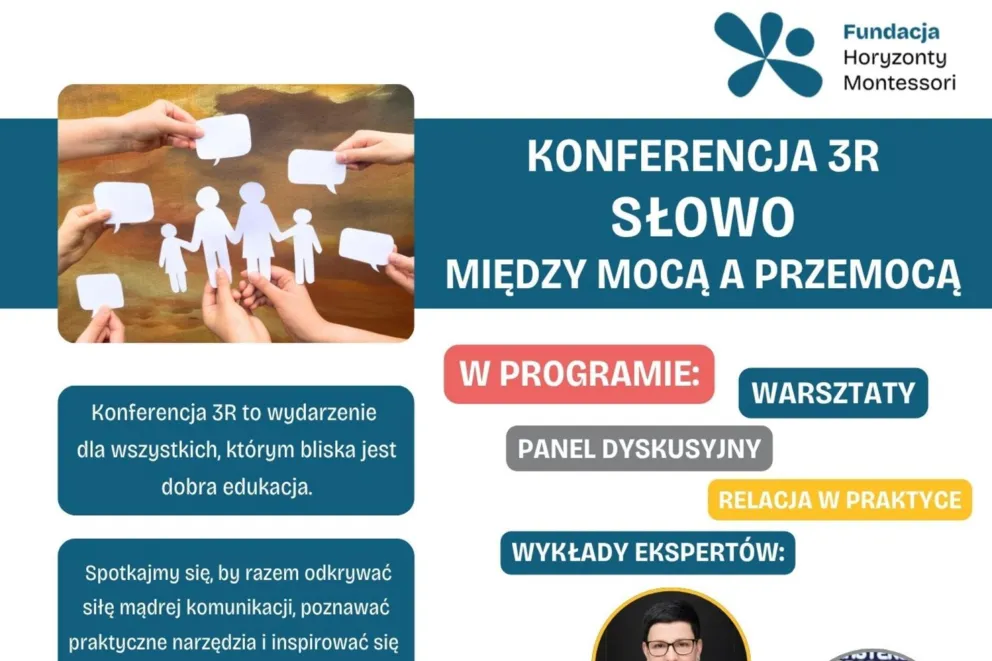 „Słowo - między mocą a przemocą” - Fundacja Horyzonty Montessori zaprasza. 
