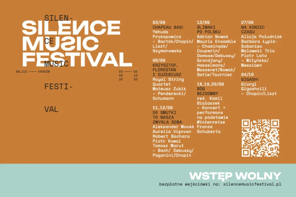 SILENCE Music Festival już od 3 września w Krakowie i Balicach! „Festiwal muzyki klasycznej nie powinien zdarzać się obok rzeczywistości”
