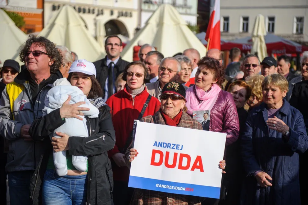Andrzej Duda w Tarnowie . Fot. Paweł Topolski
