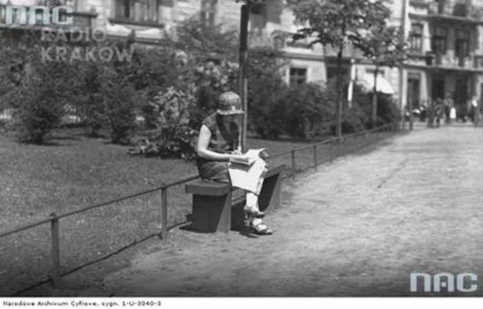 Krakowskie Planty na archiwalnych fotografiach, fot. Narodowe Archiwum Cyfrowe