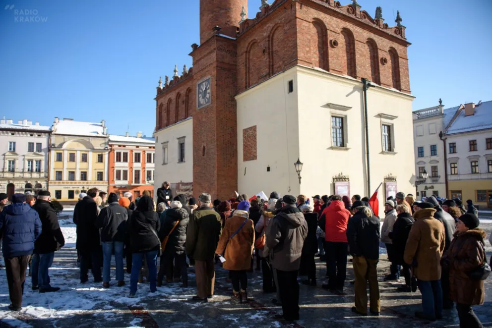 Demonstracja KOD w Tarnowie  23.01.16  fot: Paweł Topolski