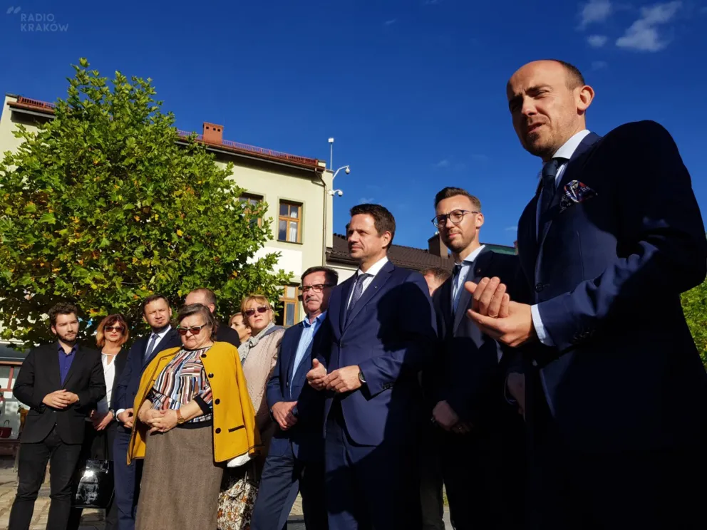 Prezydent elekt Warszawy walczył o głosy w małopolskim Chrzanowie