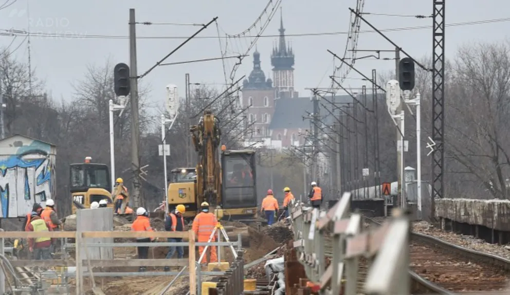 Budowa łącznicy kolejowej Kraków Zabłocie - Kraków Krzemionki