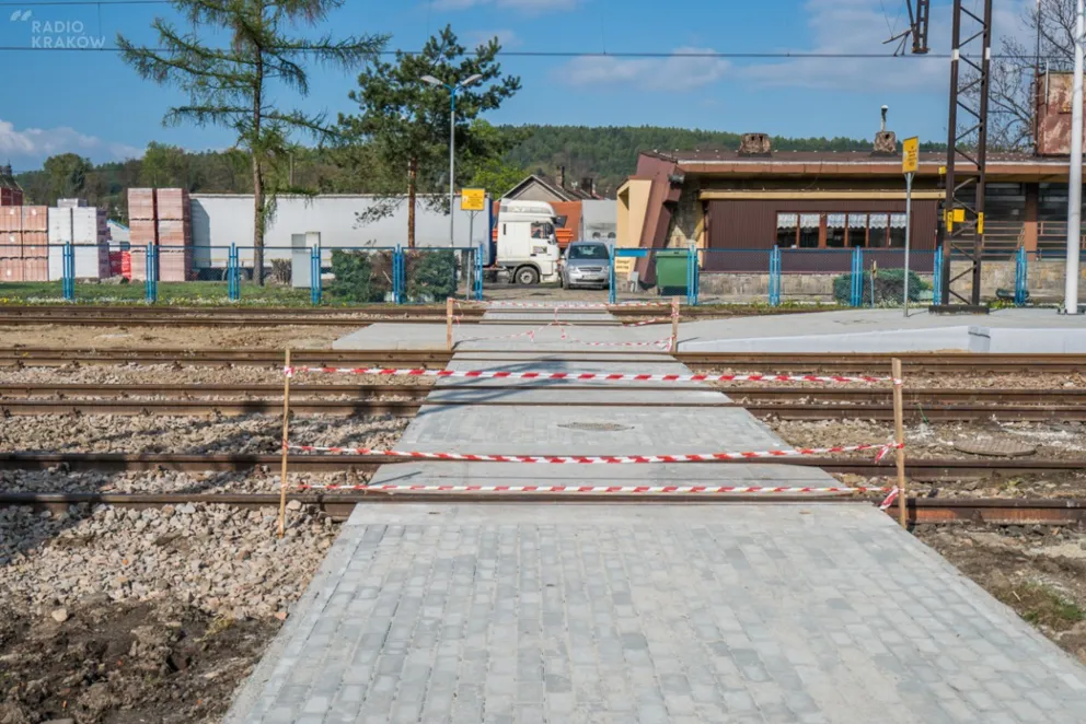 Stary Sącz - przygotowania do Światowych Dni Młodzieży na kolei