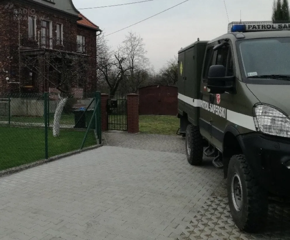 Ewakuacja w Oświęcimiu. Na strychu domu przy ul. Młyńskiej znaleziono granaty