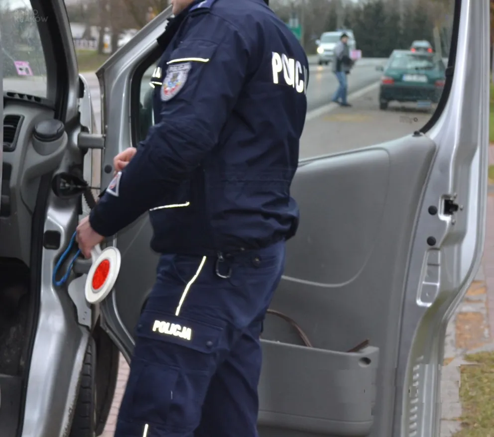 Gmina Kęty: 18-latek wiózł za dużo pasażerów i... kozę w różowych skarpetach