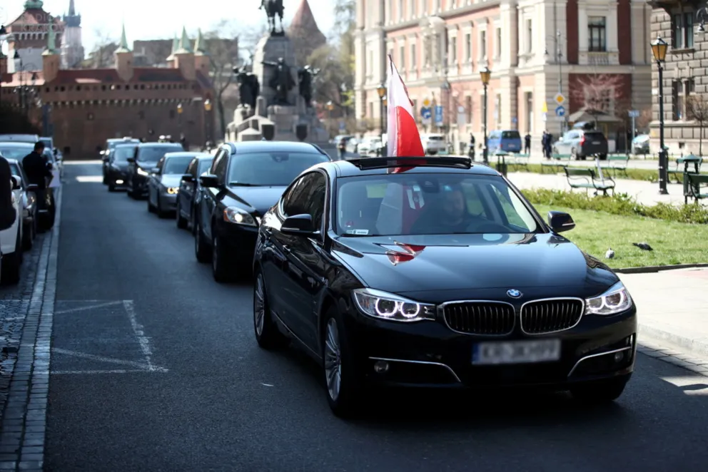 W Krakowie protestowali przedsiębiorcy