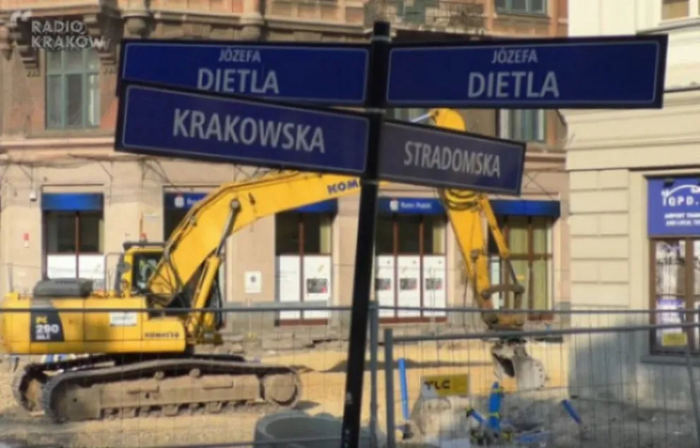 Koronawirus opóźnia prace remontowe na ulicy Krakowskiej w Krakowie