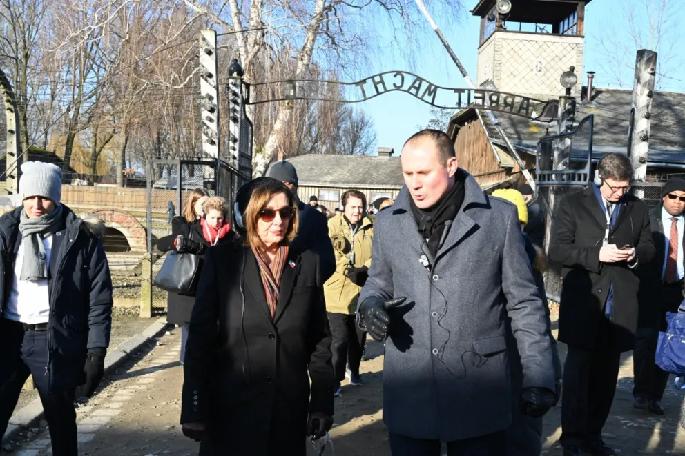 Wizyta spiker Izby Reprezentantów USA w byłym obozie Auschwitz