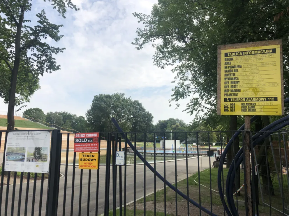 Z powodu epidemii nie zostanie otwarty wodny plac zabaw