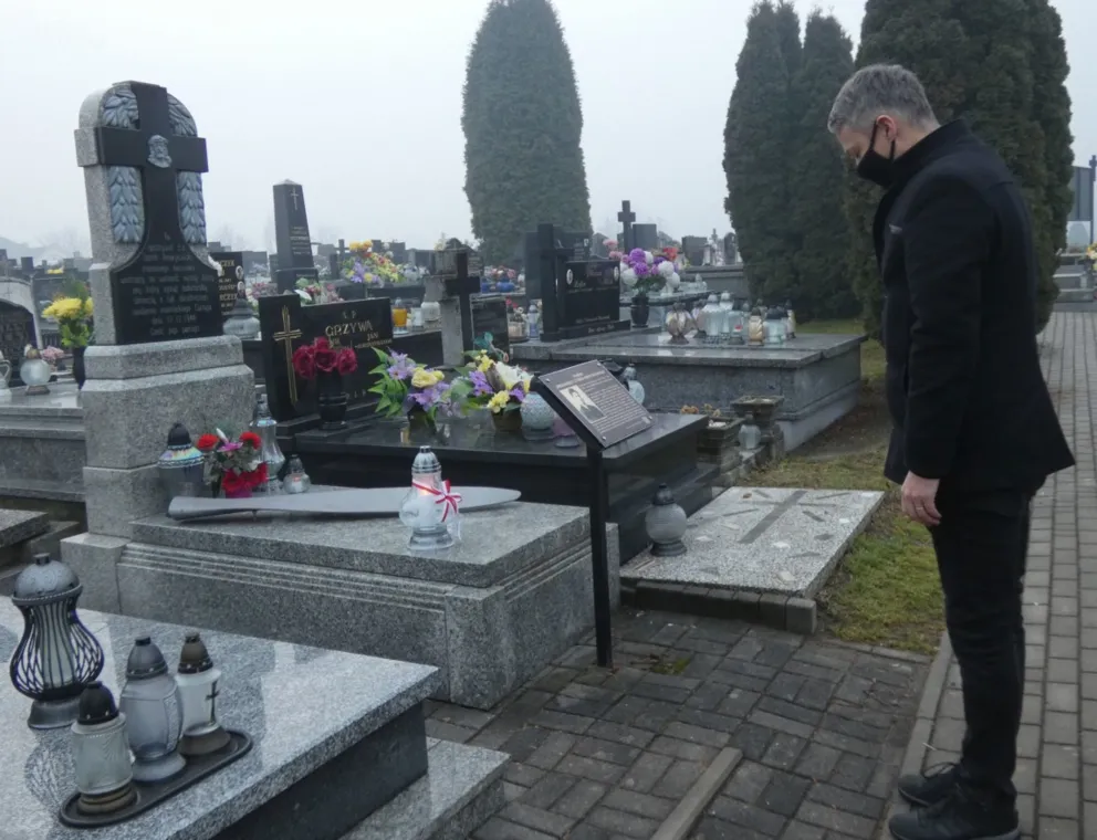 Brzeszczańska społeczność pamiętała o amerykańskim lotniku