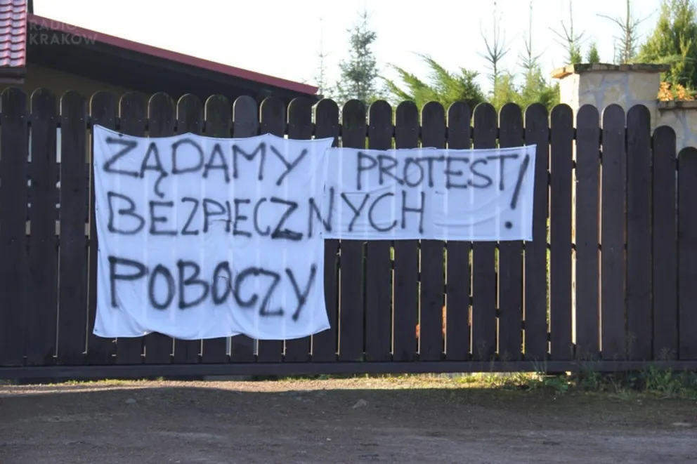 Protest mieszkańców Kossowej