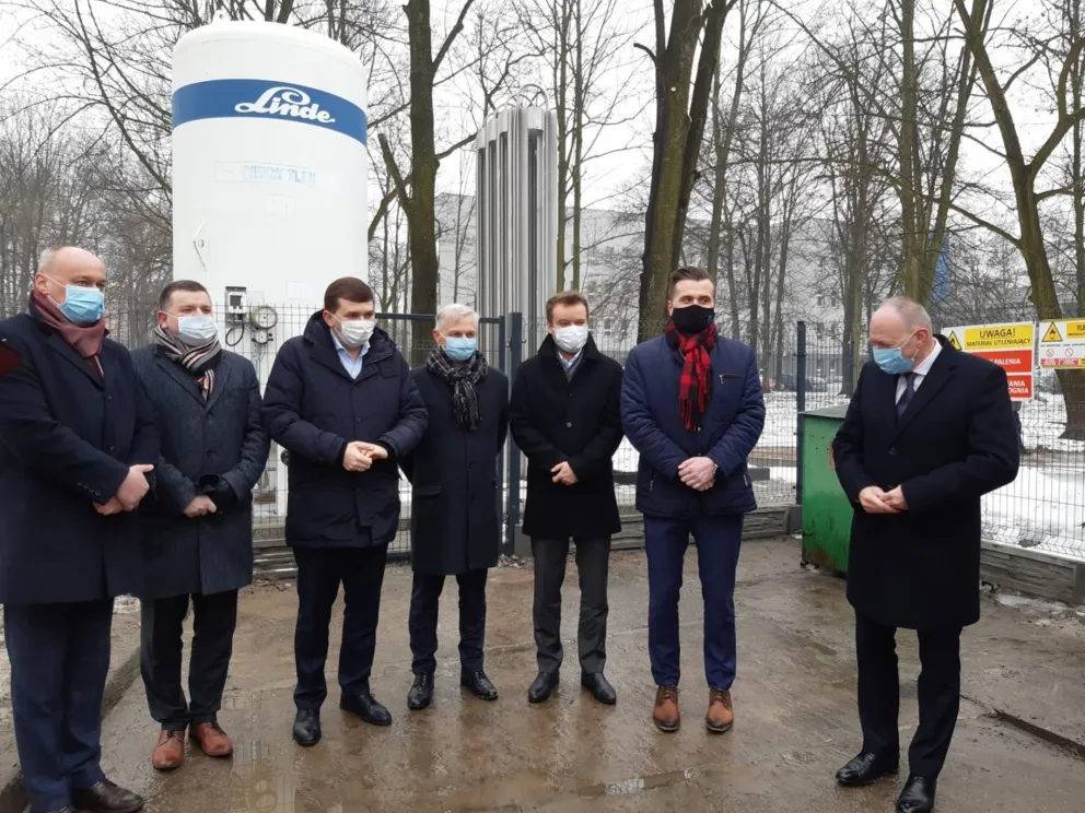 Szpital Powiatowy w Oświęcimiu ma nowy zbiornik na ciekły tlen
