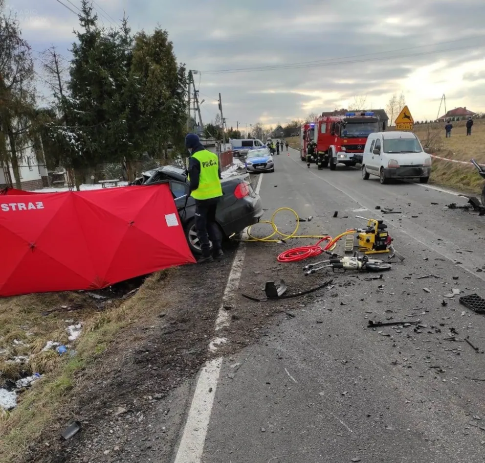Policja wyjaśnia przyczyny śmiertelnego wypadku w Przytkowicach 