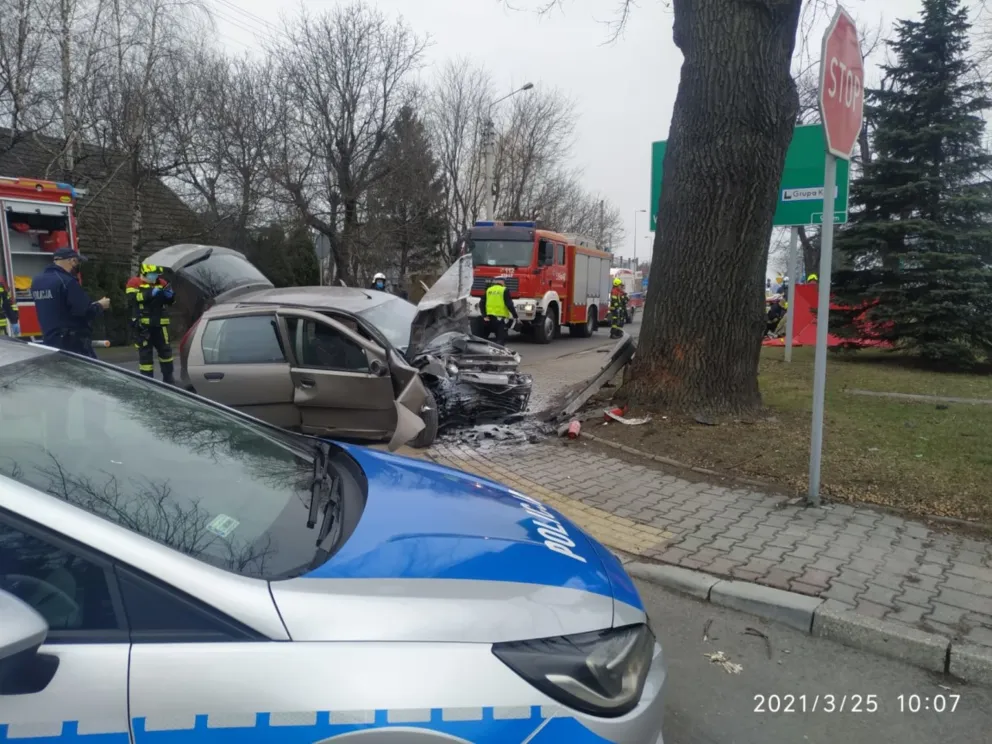 71-latek został poważnie ranny w wypadku w Kętach