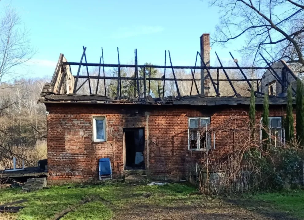 Tragiczny pożar w Grojcu koło Oświęcimia. Nie żyje 80-letni właściciel budynku