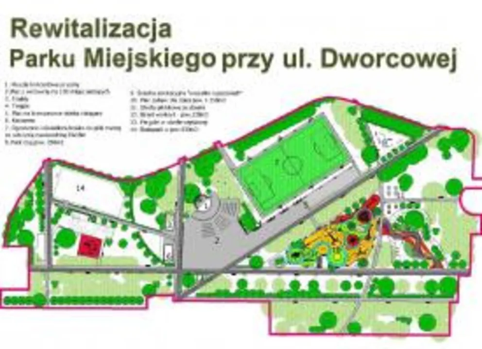 Brzeszcze zrewitalizują park miejski; otwarcie w 2022 r.
