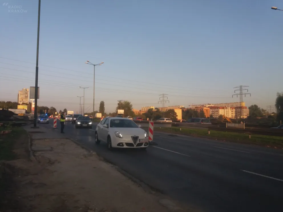 Pierwszy dzień roboczy z utrudnieniami na ulicy Opolskiej w Krakowie