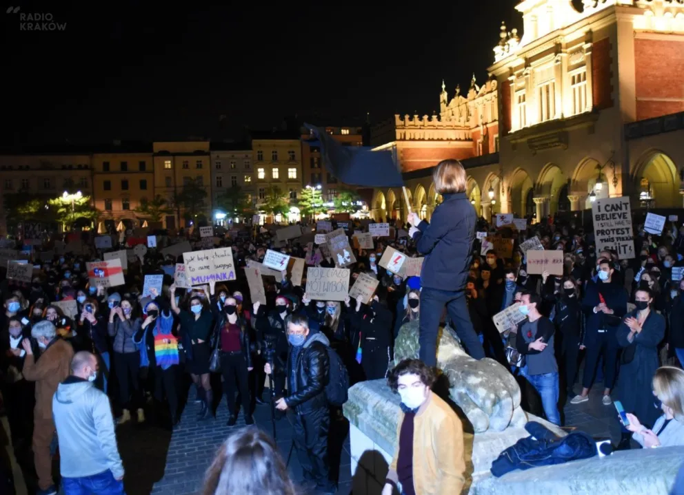 Kolejny dzień protestów kobiet w Krakowie