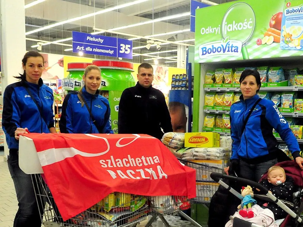 Szlachetna Paczka siatkarek z Muszyny